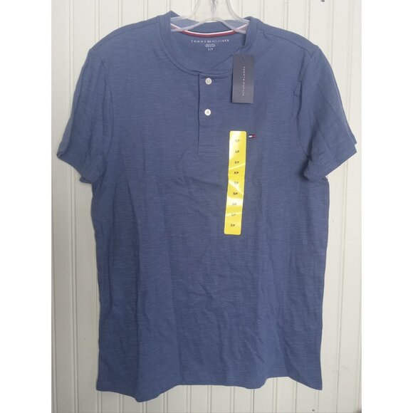 NWT Men’s Tommy Hilfiger Blue Crewneck T-Shirt Size Small – Classic Fit - Picture 3 of 12